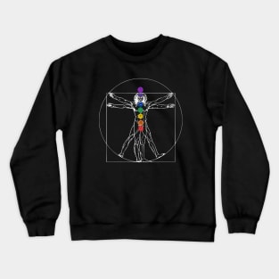 Vitruvian Man Chakras - Art Crewneck Sweatshirt